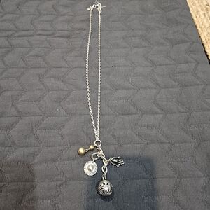Lucky Brand Silver and Gold Charm Necklace